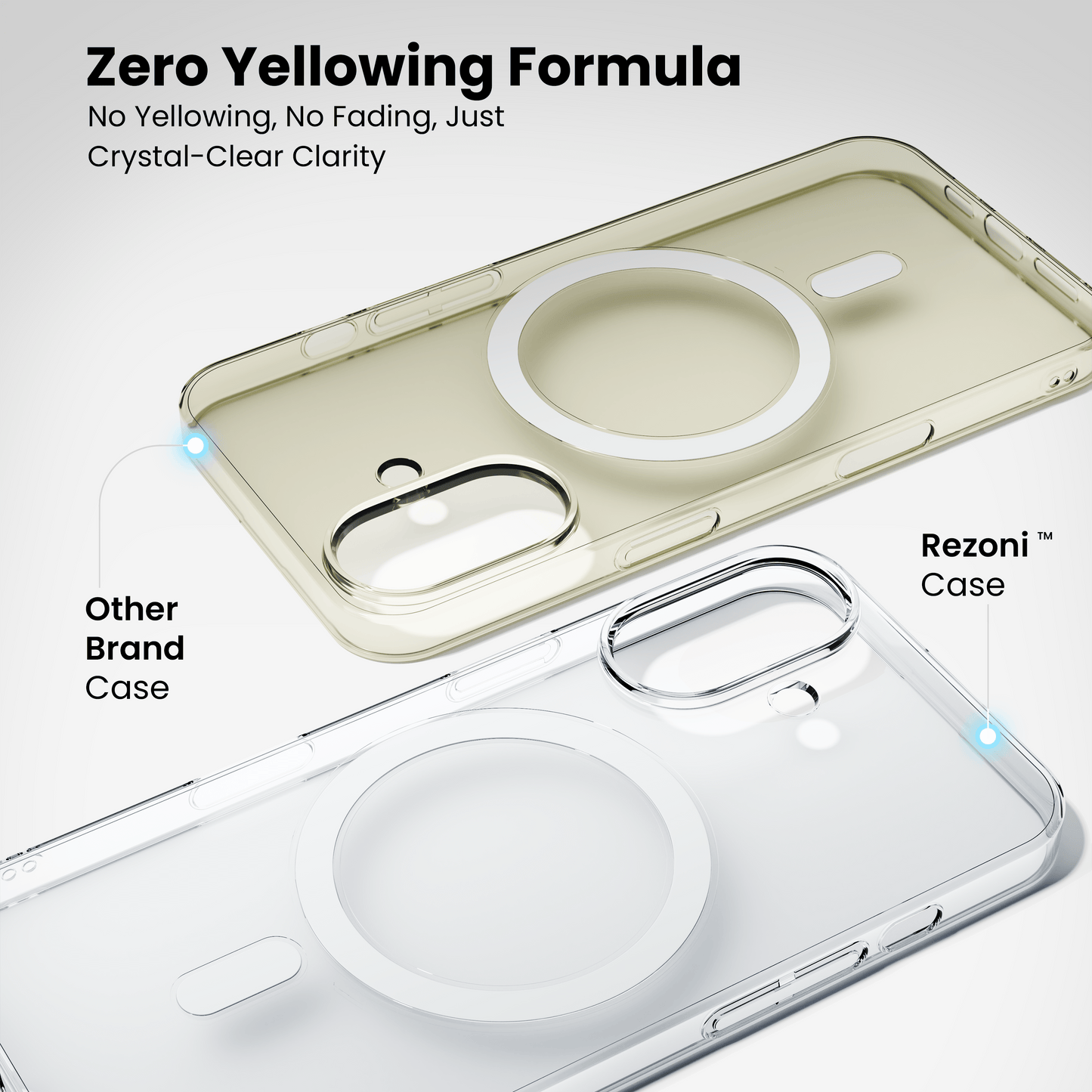 Anti-Yellow Magsafe Clear Case